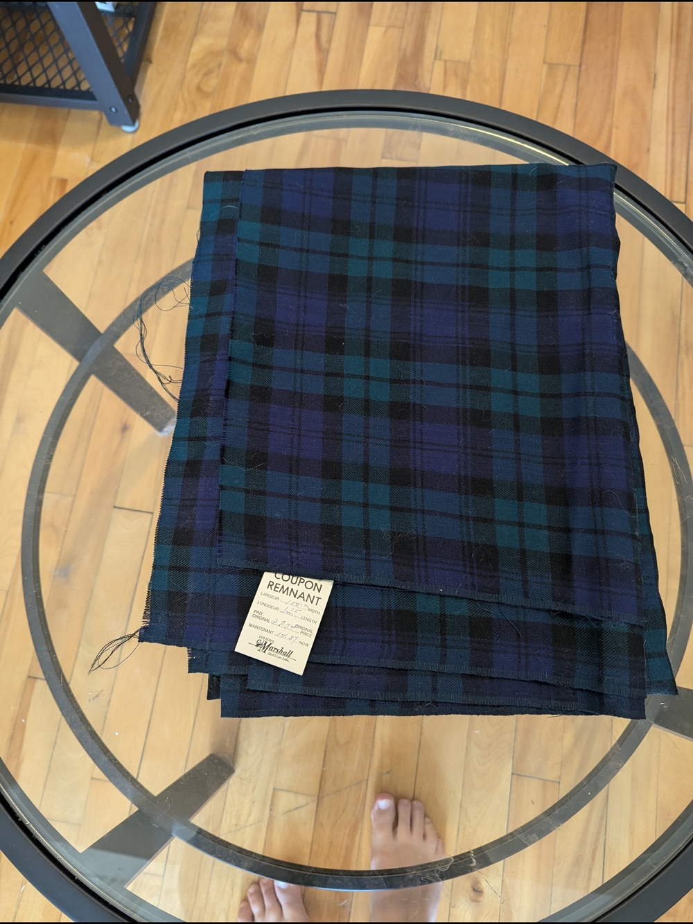 Marshall Blue & Green Tartan Fabric